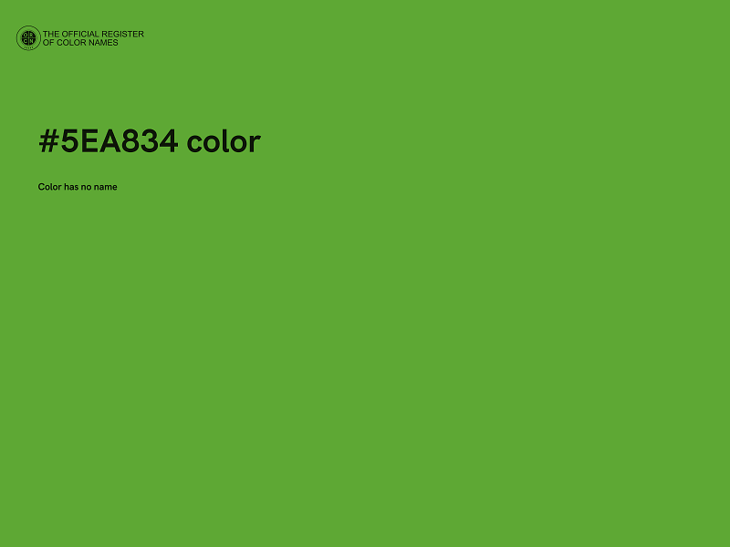 #5EA834 color image