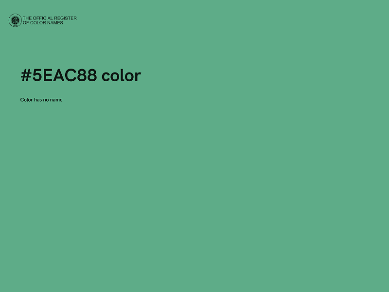 #5EAC88 color image