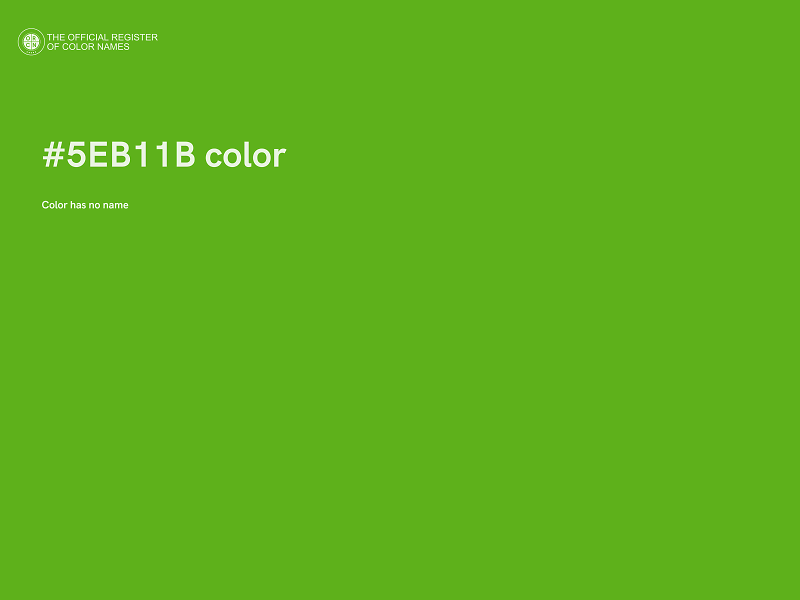 #5EB11B color image