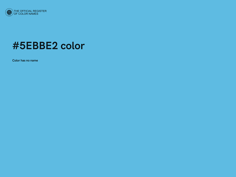 #5EBBE2 color image