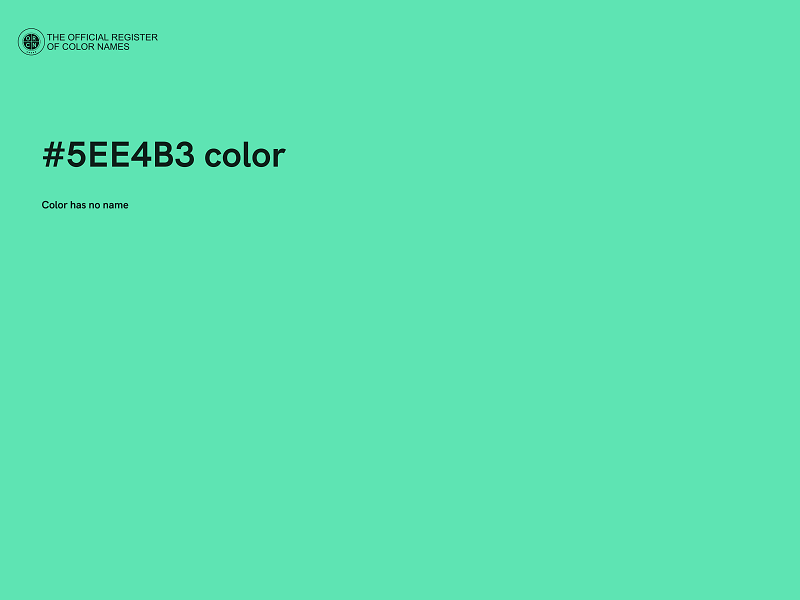 #5EE4B3 color image