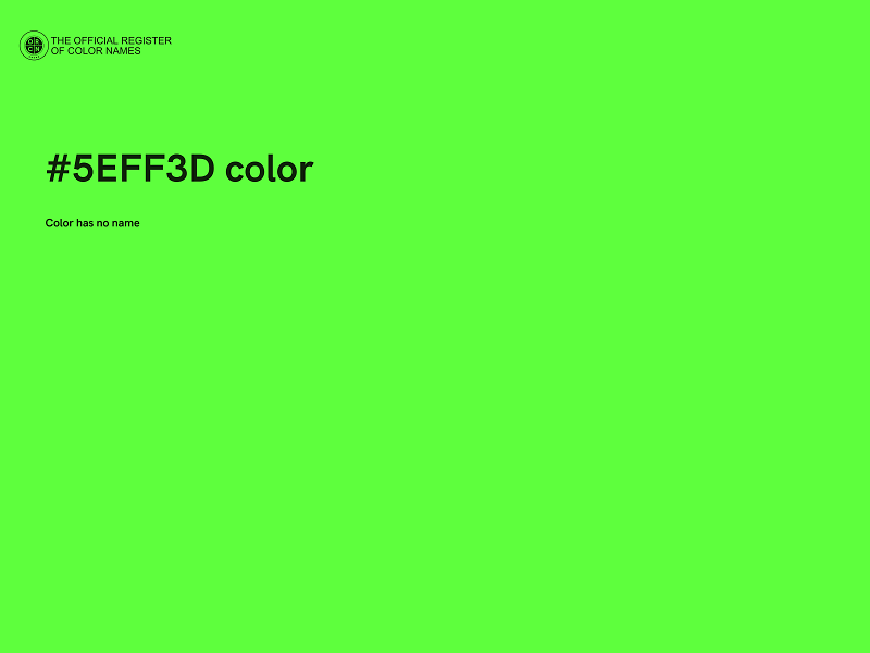 #5EFF3D color image