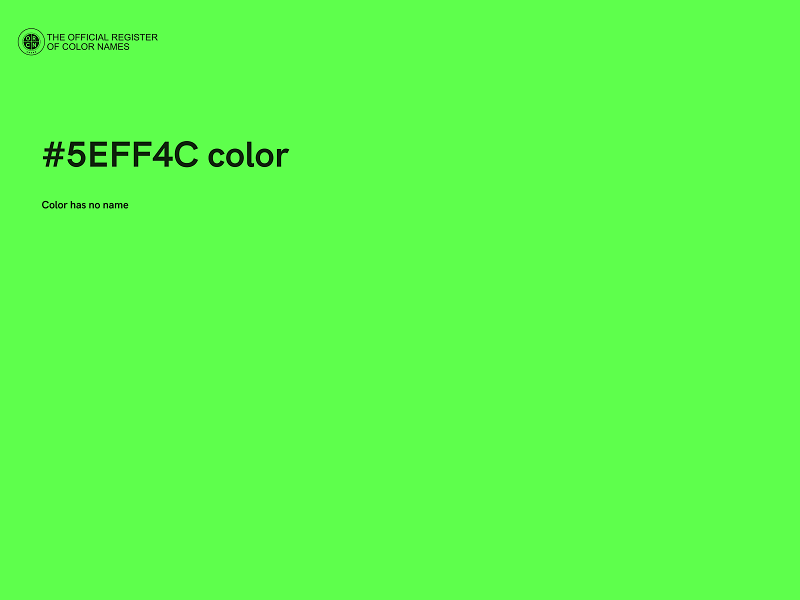 #5EFF4C color image