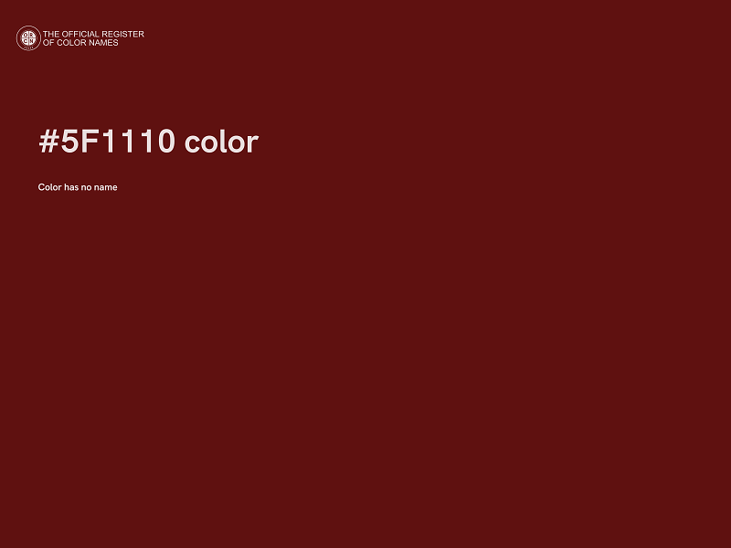 #5F1110 color image