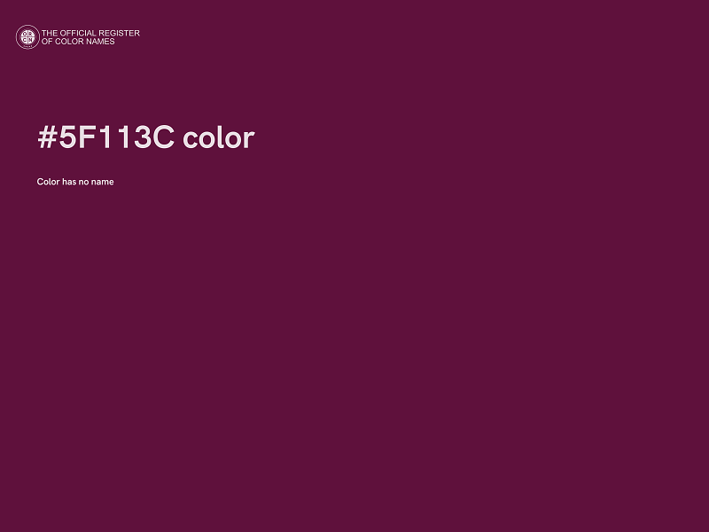 #5F113C color image