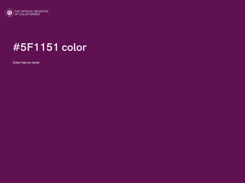 #5F1151 color image