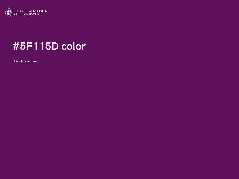 #5F115D color image