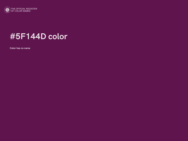 #5F144D color image