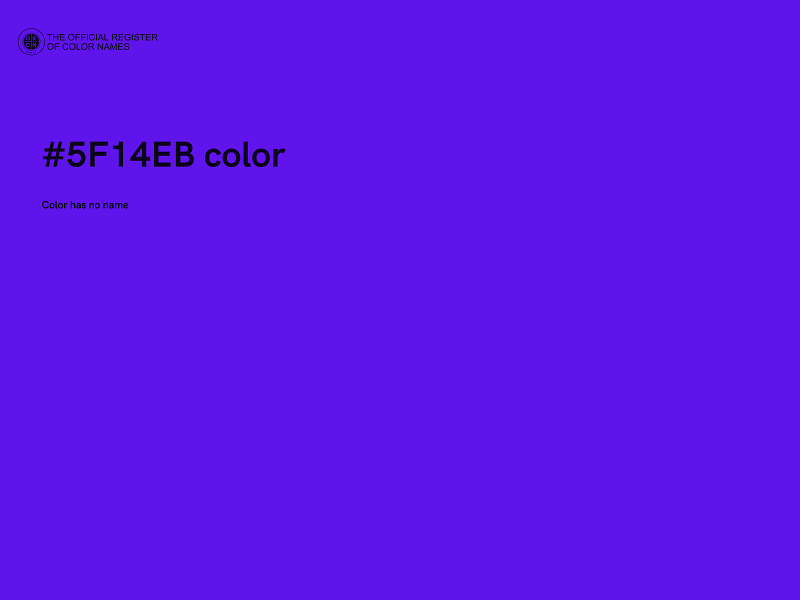 #5F14EB color image