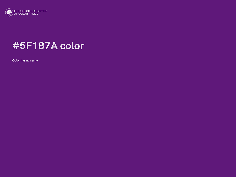 #5F187A color image