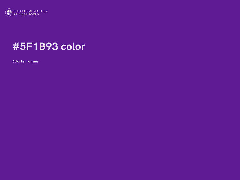 #5F1B93 color image