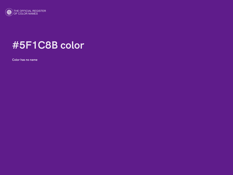 #5F1C8B color image