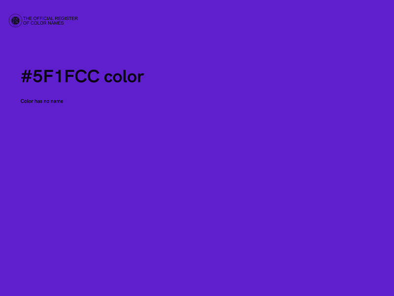 #5F1FCC color image