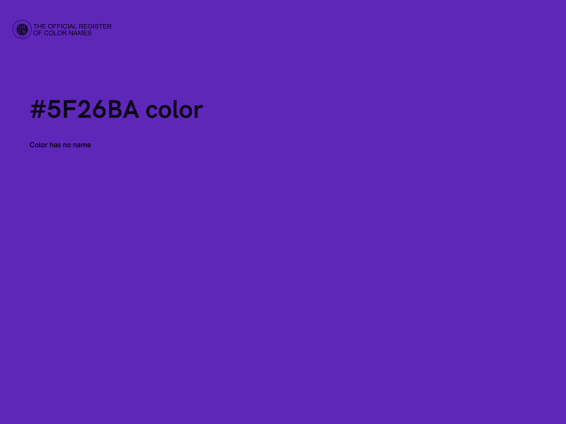 #5F26BA color image