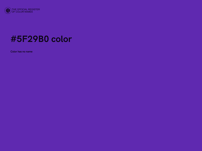 #5F29B0 color image