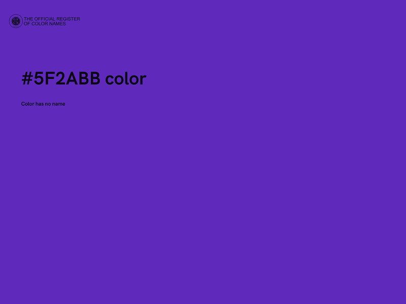 #5F2ABB color image