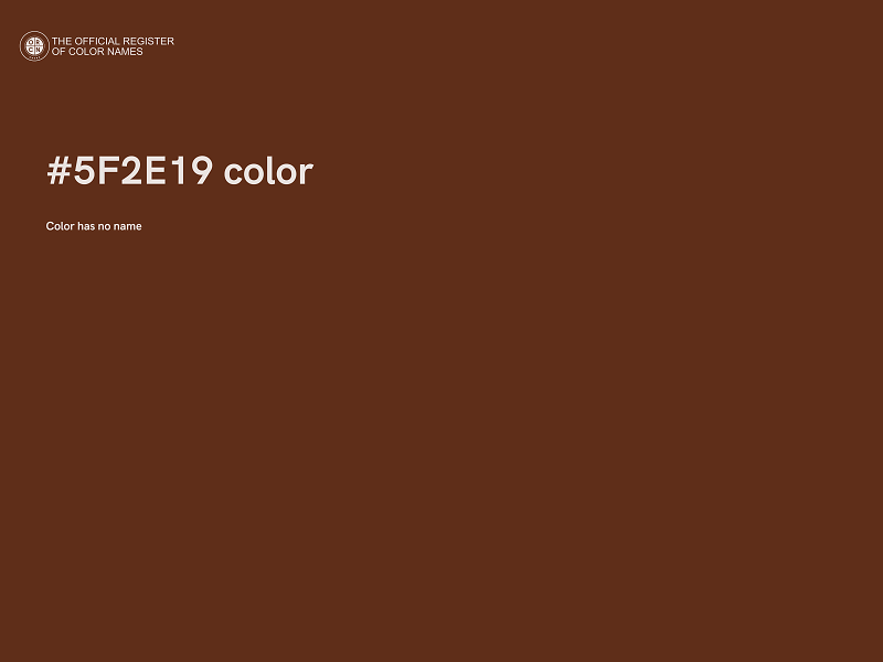 #5F2E19 color image