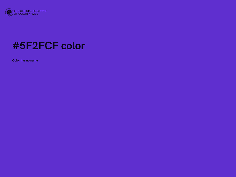 #5F2FCF color image