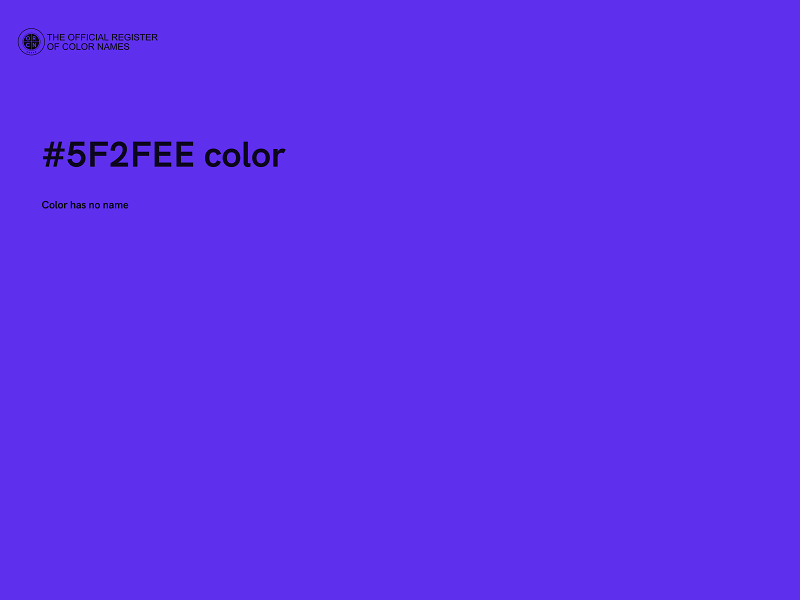 #5F2FEE color image