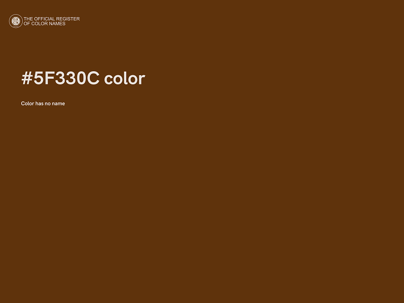 #5F330C color image