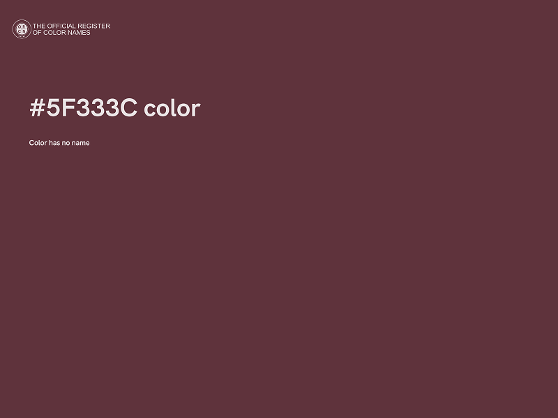 #5F333C color image