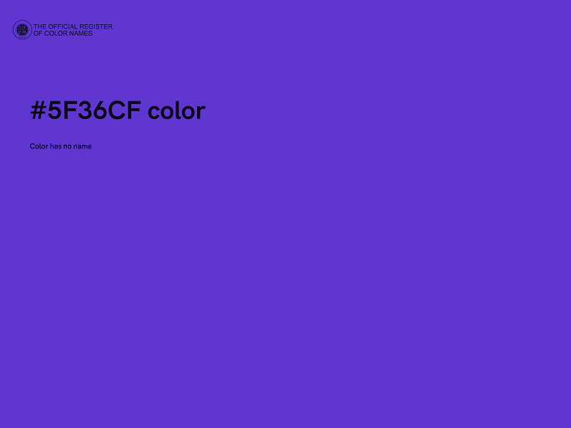 #5F36CF color image