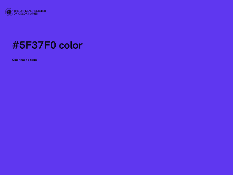 #5F37F0 color image