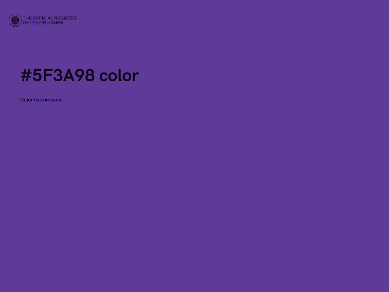 #5F3A98 color image