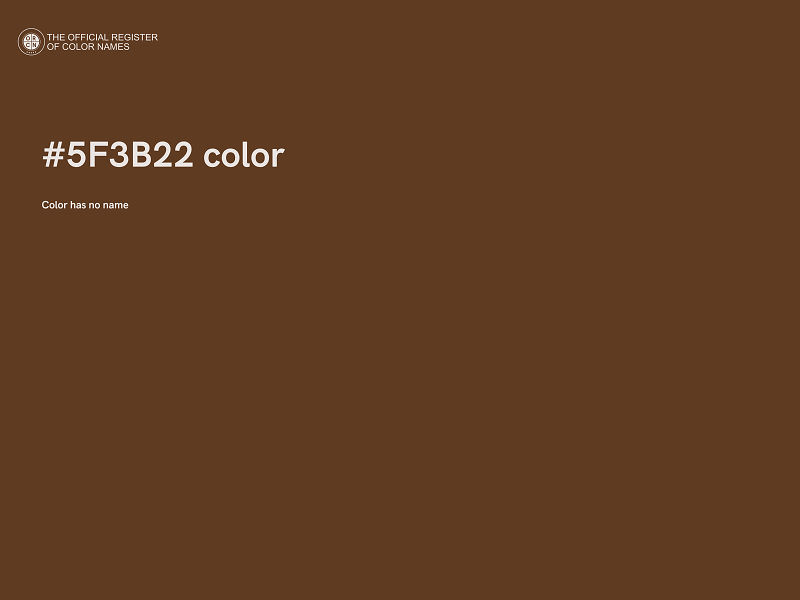 #5F3B22 color image