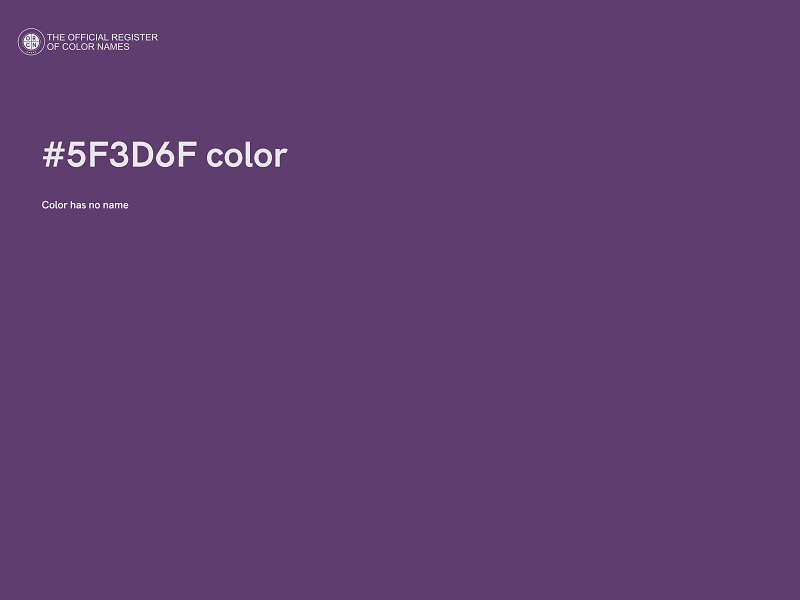 #5F3D6F color image