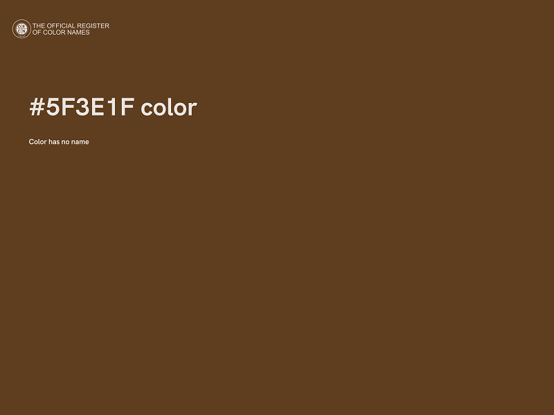 #5F3E1F color image