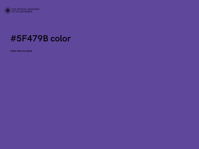 #5F479B color image