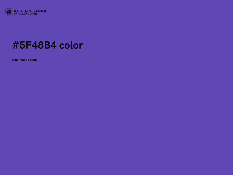 #5F48B4 color image