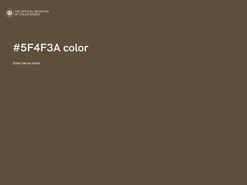 #5F4F3A color image