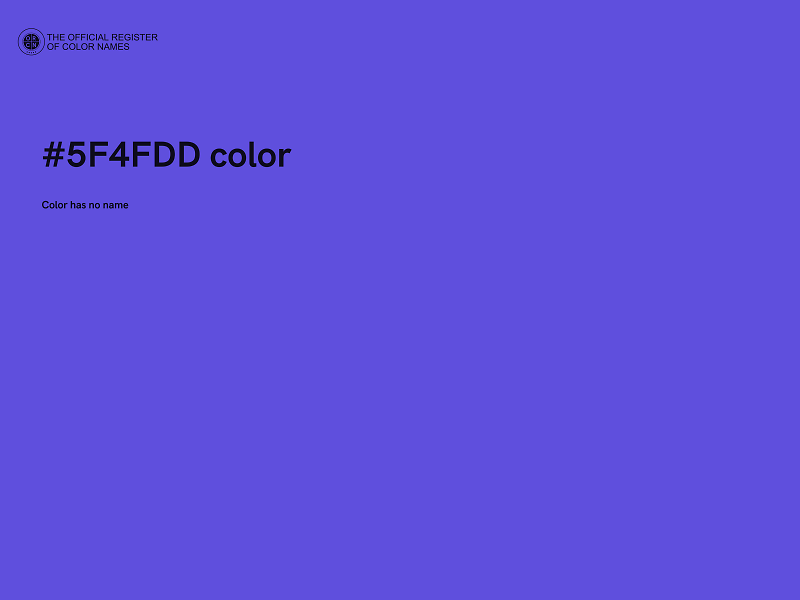 #5F4FDD color image