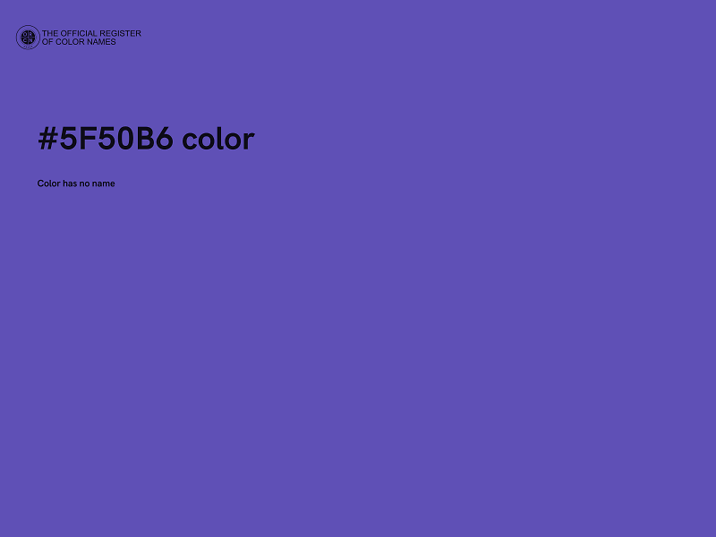 #5F50B6 color image