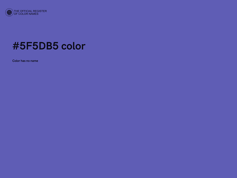 #5F5DB5 color image