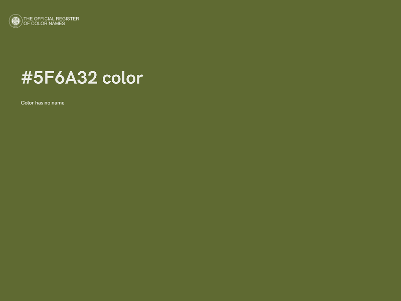 #5F6A32 color image