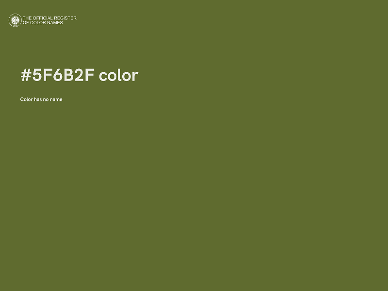 #5F6B2F color image