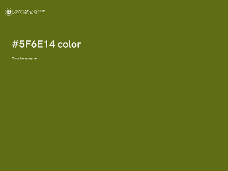 #5F6E14 color image