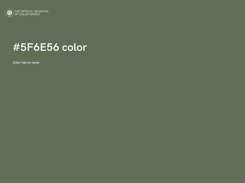 #5F6E56 color image