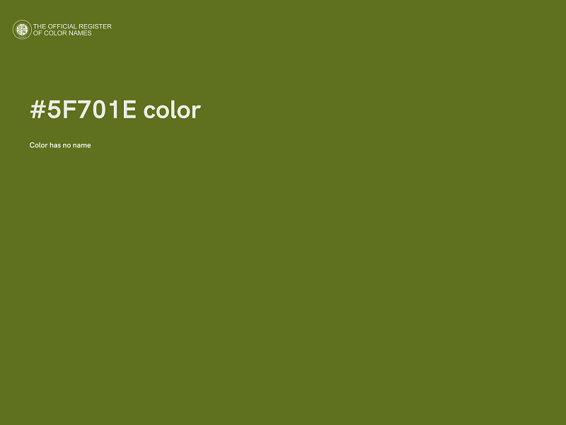 #5F701E color image