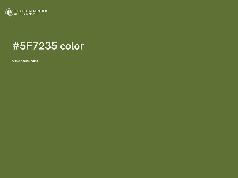 #5F7235 color image