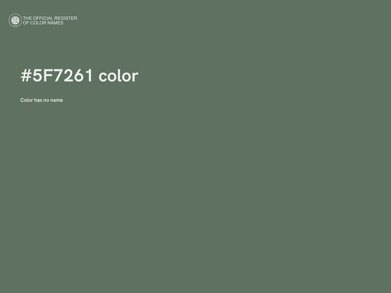 #5F7261 color image