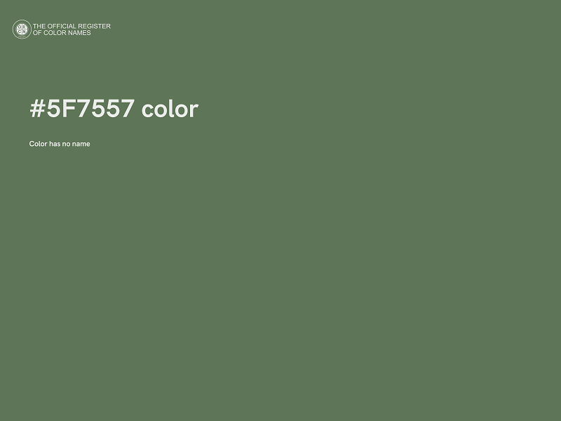 #5F7557 color image