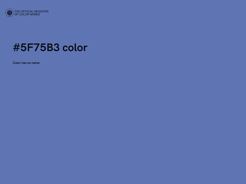 #5F75B3 color image