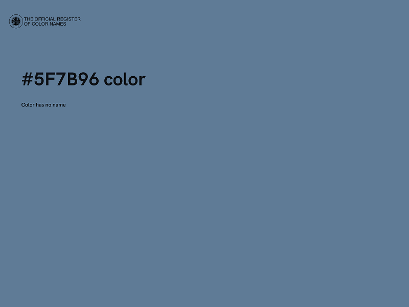 #5F7B96 color image