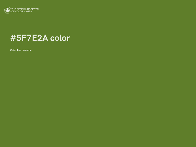 #5F7E2A color image