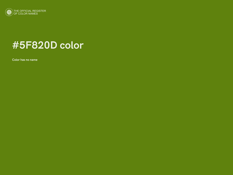 #5F820D color image