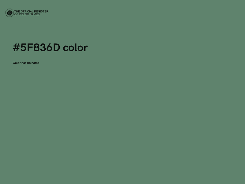 #5F836D color image